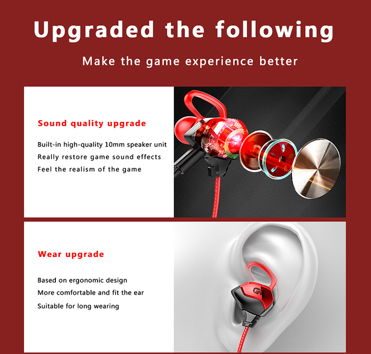 G3000 earphone ,G3000 wired earphones, earplugs with microphone, G300 gaming earplugs, in-ear earbuds, G3000 Headset